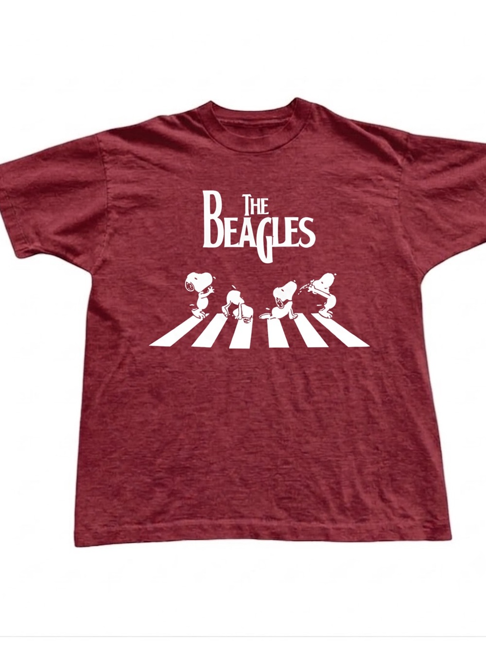 Gildan Maroon 'The Beagles' Graphic Tee